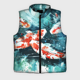 Мужской жилет утепленный 3D с принтом Koi Fish (карпы кои) в Белгороде,  |  | bright | brocade | carp | color | decorative | depth | exotic | fish | koi | koi fish | sea | water | вода | глубина | декоративные | карпы | кои | море | парчовый | рыбки | цвет | экзотические | яркий