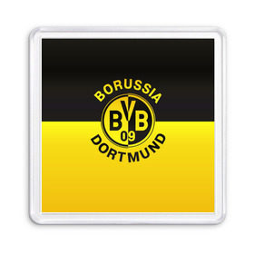 Магнит 55*55 с принтом Borussia Dortmund FC в Белгороде, Пластик | Размер: 65*65 мм; Размер печати: 55*55 мм | боруссия | германия | дортмунд | клуб | фк | футбол | футбольный