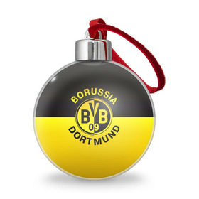 Ёлочный шар с принтом Borussia Dortmund FC в Белгороде, Пластик | Диаметр: 77 мм | боруссия | германия | дортмунд | клуб | фк | футбол | футбольный