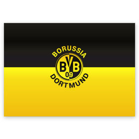 Поздравительная открытка с принтом Borussia Dortmund FC в Белгороде, 100% бумага | плотность бумаги 280 г/м2, матовая, на обратной стороне линовка и место для марки
 | боруссия | германия | дортмунд | клуб | фк | футбол | футбольный