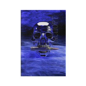 Мужская футболка 3D с принтом Iron skull в Белгороде, натуральная матовая кожа | размер 19,3 х 13,7 см; прозрачные пластиковые крепления | Тематика изображения на принте: skull | дым | монстр | ночь | патрон | пуля | снаряд | череп