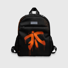 Детский рюкзак 3D с принтом cs:go - Fnatic (Black collection) в Белгороде, 100% полиэстер | лямки с регулируемой длиной, сверху петелька, чтобы рюкзак можно было повесить на вешалку. Основное отделение закрывается на молнию, как и внешний карман. Внутри дополнительный карман. По бокам два дополнительных кармашка | 0x000000123 | cs | csgo | fnatic | кс | ксго | фнатик