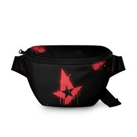 Поясная сумка 3D с принтом cs:go - Astralis (Black collection) в Белгороде, 100% полиэстер | плотная ткань, ремень с регулируемой длиной, внутри несколько карманов для мелочей, основное отделение и карман с обратной стороны сумки застегиваются на молнию | Тематика изображения на принте: 0x000000123 | astralis | cs | csgo | астралис | кс | ксго