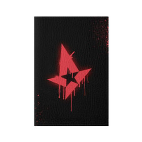 Обложка для паспорта матовая кожа с принтом cs:go - Astralis (Black collection) в Белгороде, натуральная матовая кожа | размер 19,3 х 13,7 см; прозрачные пластиковые крепления | 0x000000123 | astralis | cs | csgo | астралис | кс | ксго