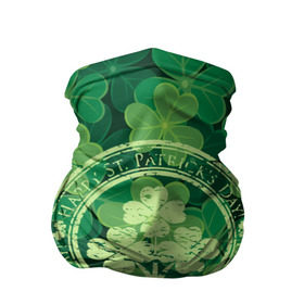 Бандана-труба 3D с принтом Ireland, Happy St. Patrick`s Day в Белгороде, 100% полиэстер, ткань с особыми свойствами — Activecool | плотность 150‒180 г/м2; хорошо тянется, но сохраняет форму | background | clover | four | green | happy st. patricks day | holiday | ireland | leaf | petal | plant | print | зеленый | ирландия | клевер | лепесток | лист | печать | праздник | растение | счастливого святого патрика | фон | четыре