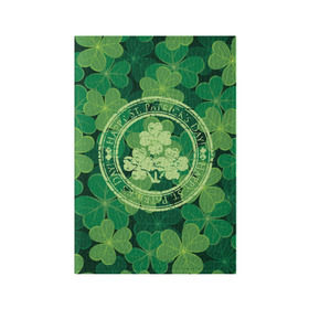 Обложка для паспорта матовая кожа с принтом Ireland, Happy St. Patrick`s Day в Белгороде, натуральная матовая кожа | размер 19,3 х 13,7 см; прозрачные пластиковые крепления | Тематика изображения на принте: background | clover | four | green | happy st. patricks day | holiday | ireland | leaf | petal | plant | print | зеленый | ирландия | клевер | лепесток | лист | печать | праздник | растение | счастливого святого патрика | фон | четыре