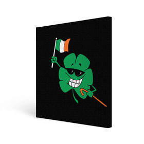 Холст квадратный с принтом Ирландия, клевер с флагом в Белгороде, 100% ПВХ |  | Тематика изображения на принте: animation | background | black | clover | flag | ireland | smile | stick | teeth | анимация | зубы | ирландия | клевер | очки | палка | улыбка | флаг | фон | черный
