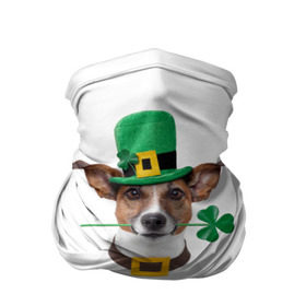 Бандана-труба 3D с принтом Ирландия в Белгороде, 100% полиэстер, ткань с особыми свойствами — Activecool | плотность 150‒180 г/м2; хорошо тянется, но сохраняет форму | animal | breed | clover | dog | folk | fun | funny | hat | hero | ireland | irish | saint patrick | герой | животное | ирландия | ирландский | клевер | народный | порода | прикол | святой патрик | собака | шляпа | шутка