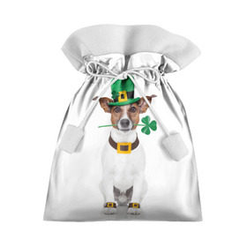 Подарочный 3D мешок с принтом Ирландия в Белгороде, 100% полиэстер | Размер: 29*39 см | Тематика изображения на принте: animal | breed | clover | dog | folk | fun | funny | hat | hero | ireland | irish | saint patrick | герой | животное | ирландия | ирландский | клевер | народный | порода | прикол | святой патрик | собака | шляпа | шутка