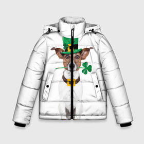 Зимняя куртка для мальчиков 3D с принтом Ирландия в Белгороде, ткань верха — 100% полиэстер; подклад — 100% полиэстер, утеплитель — 100% полиэстер | длина ниже бедра, удлиненная спинка, воротник стойка и отстегивающийся капюшон. Есть боковые карманы с листочкой на кнопках, утяжки по низу изделия и внутренний карман на молнии. 

Предусмотрены светоотражающий принт на спинке, радужный светоотражающий элемент на пуллере молнии и на резинке для утяжки | animal | breed | clover | dog | folk | fun | funny | hat | hero | ireland | irish | saint patrick | герой | животное | ирландия | ирландский | клевер | народный | порода | прикол | святой патрик | собака | шляпа | шутка