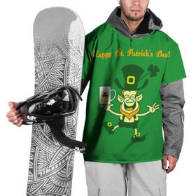 Накидка на куртку 3D с принтом Ирландия в Белгороде, 100% полиэстер |  | Тематика изображения на принте: irish | st. patricks day | зеленый | ирландец | лепрекон