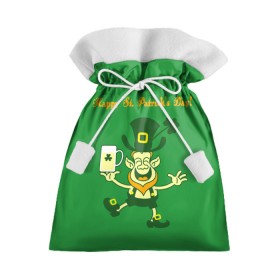 Подарочный 3D мешок с принтом Ирландия в Белгороде, 100% полиэстер | Размер: 29*39 см | Тематика изображения на принте: irish | st. patricks day | зеленый | ирландец | лепрекон