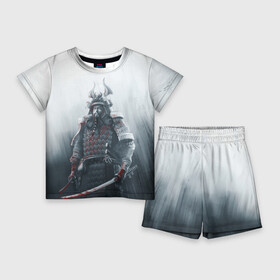 Детский костюм с шортами 3D с принтом Shadow Tactics в Белгороде,  |  | shogun | игра | меч | самурай | сегун | япония