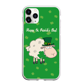 Чехол для iPhone 11 Pro матовый с принтом Ирландия в Белгороде, Силикон |  | irish | sheep | st. patricks day | зеленый | ирландец | лепрекон | оваечка | овца
