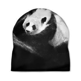 Шапка 3D с принтом Молочная панда в Белгороде, 100% полиэстер | универсальный размер, печать по всей поверхности изделия | animal | bear | beast | milk | nature | panda | животное | зверь | медведь | молоко | панда | природа