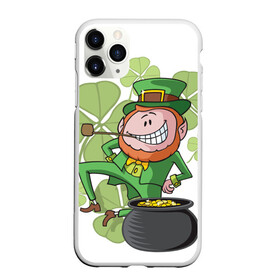 Чехол для iPhone 11 Pro матовый с принтом Ирландия в Белгороде, Силикон |  | Тематика изображения на принте: clover | gold | green | irish | money | st. patrick | деньги | зелёный | золото | ирландская | клевер | лепрекон