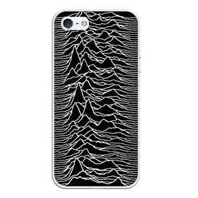 Чехол для iPhone 5/5S матовый с принтом Joy Division Unknown Pleasures в Белгороде, Силикон | Область печати: задняя сторона чехла, без боковых панелей | joy division | альбом | волны | горы | линии | обложка | панк | рок