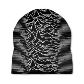 Шапка 3D с принтом Joy Division. Unknown Pleasures в Белгороде, 100% полиэстер | универсальный размер, печать по всей поверхности изделия | Тематика изображения на принте: joy division | альбом | волны | горы | линии | обложка | панк | рок