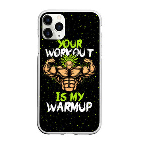 Чехол для iPhone 11 Pro матовый с принтом My Workout в Белгороде, Силикон |  | dragon ball | strong | workout | воркаут | драгон бол