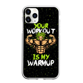 Чехол для iPhone 11 Pro Max матовый с принтом My Workout в Белгороде, Силикон |  | dragon ball | strong | workout | воркаут | драгон бол