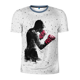 Мужская футболка 3D спортивная с принтом Hope Faith в Белгороде, 100% полиэстер с улучшенными характеристиками | приталенный силуэт, круглая горловина, широкие плечи, сужается к линии бедра | boxing | combat | fight | fighter | kickboxing | muay thai | wrestling | боец | бой | бокс | боксер | драка | кикбоксинг | май тай
