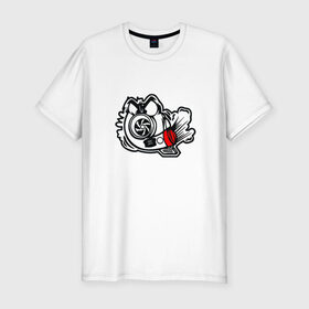 Мужская футболка премиум с принтом Турбина в Белгороде, 92% хлопок, 8% лайкра | приталенный силуэт, круглый вырез ворота, длина до линии бедра, короткий рукав | турбина | турбо
