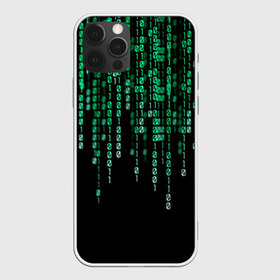 Чехол для iPhone 12 Pro Max с принтом Матрица в Белгороде, Силикон |  | background | black | green | matrix | movie | numbers | зеленые | матрица | фильм | фон | цифры | черный