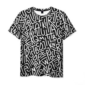 Мужская футболка 3D с принтом Текстовой арт в Белгороде, 100% полиэфир | прямой крой, круглый вырез горловины, длина до линии бедер | 