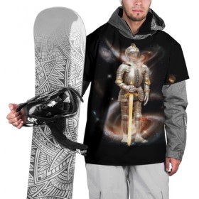 Накидка на куртку 3D с принтом Космический рыцарь в Белгороде, 100% полиэстер |  | Тематика изображения на принте: 