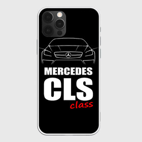 Чехол для iPhone 12 Pro с принтом Mercedes CLS Class в Белгороде, силикон | область печати: задняя сторона чехла, без боковых панелей | Тематика изображения на принте: mercedes benz | mercedes cls 63 amg | авто | автомобиль | машина | мерседес | тачка