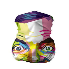 Бандана-труба 3D с принтом Роуэн Аткинсон в Белгороде, 100% полиэстер, ткань с особыми свойствами — Activecool | плотность 150‒180 г/м2; хорошо тянется, но сохраняет форму | an englishman | bean | bright | color | comedian | look | mr | paint | pop   art | portrait | rowan atkinson | англичанин | бин | взгляд | комик | краски | мистер | поп   арт | портрет | роуэн аткинсон | цвета | яркие