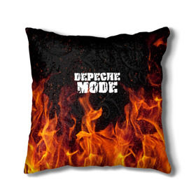 Подушка 3D с принтом Depeche Mode в Белгороде, наволочка – 100% полиэстер, наполнитель – холлофайбер (легкий наполнитель, не вызывает аллергию). | состоит из подушки и наволочки. Наволочка на молнии, легко снимается для стирки | дипиш | мод | музыка | рок