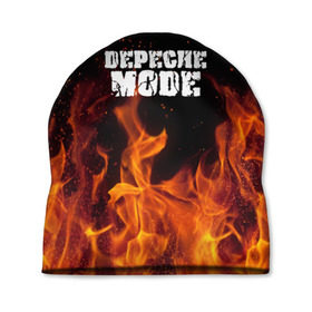 Шапка 3D с принтом Depeche Mode в Белгороде, 100% полиэстер | универсальный размер, печать по всей поверхности изделия | дипиш | мод | музыка | рок