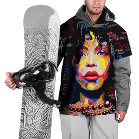 Накидка на куртку 3D с принтом Ямайка, девушка в Белгороде, 100% полиэстер |  | девушка | портрет | ямайка | яркий