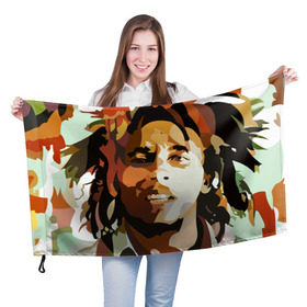 Флаг 3D с принтом Боб Марли в Белгороде, 100% полиэстер | плотность ткани — 95 г/м2, размер — 67 х 109 см. Принт наносится с одной стороны | bob marley | composer | guitarist | jamaica | jamaican musician | reggae | singer | музыкант | регги