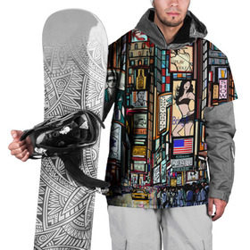 Накидка на куртку 3D с принтом Нью-Йорк Сити в Белгороде, 100% полиэстер |  | Тематика изображения на принте: арт | веселые | интересные | популярное | узор