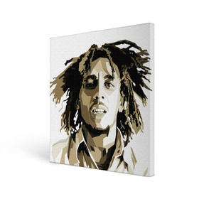 Холст квадратный с принтом Ямайка, Боб Марли в Белгороде, 100% ПВХ |  | bob marley | reggae