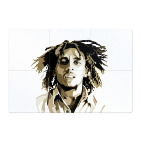 Магнитный плакат 3Х2 с принтом Ямайка, Боб Марли в Белгороде, Полимерный материал с магнитным слоем | 6 деталей размером 9*9 см | bob marley | reggae