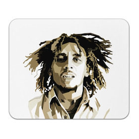 Коврик прямоугольный с принтом Ямайка, Боб Марли в Белгороде, натуральный каучук | размер 230 х 185 мм; запечатка лицевой стороны | Тематика изображения на принте: bob marley | reggae