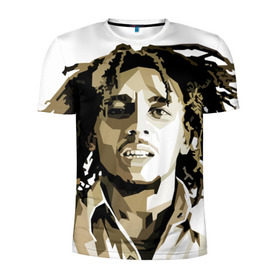 Мужская футболка 3D спортивная с принтом Ямайка, Боб Марли в Белгороде, 100% полиэстер с улучшенными характеристиками | приталенный силуэт, круглая горловина, широкие плечи, сужается к линии бедра | bob marley | reggae