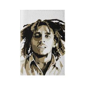 Обложка для паспорта матовая кожа с принтом Ямайка, Боб Марли в Белгороде, натуральная матовая кожа | размер 19,3 х 13,7 см; прозрачные пластиковые крепления | bob marley | reggae