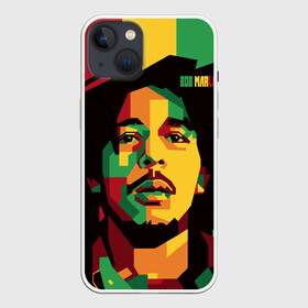Чехол для iPhone 13 с принтом Ямайка, Боб Марли в Белгороде,  |  | bob marley | reggae | регги