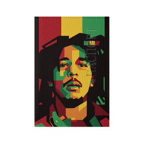 Обложка для паспорта матовая кожа с принтом Ямайка, Боб Марли в Белгороде, натуральная матовая кожа | размер 19,3 х 13,7 см; прозрачные пластиковые крепления | Тематика изображения на принте: bob marley | reggae | регги