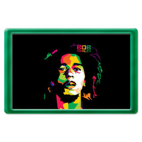Магнит 45*70 с принтом Ямайка, Боб Марли в Белгороде, Пластик | Размер: 78*52 мм; Размер печати: 70*45 | reggae | регги