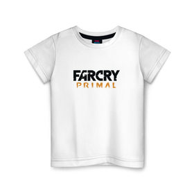 Детская футболка хлопок с принтом Far Cry Primal 1 в Белгороде, 100% хлопок | круглый вырез горловины, полуприлегающий силуэт, длина до линии бедер | 