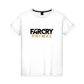 Женская футболка хлопок с принтом Far Cry Primal 1 в Белгороде, 100% хлопок | прямой крой, круглый вырез горловины, длина до линии бедер, слегка спущенное плечо | 