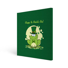 Холст квадратный с принтом Ирландия в Белгороде, 100% ПВХ |  | Тематика изображения на принте: clover | frog | green | happy st. patricks day | ireland | irish | moon | день святого патрика | зелёная | ирландец | ирландия | клевер | луна | лягушка | счастливый | шляпа