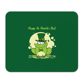 Коврик прямоугольный с принтом Ирландия в Белгороде, натуральный каучук | размер 230 х 185 мм; запечатка лицевой стороны | clover | frog | green | happy st. patricks day | ireland | irish | moon | день святого патрика | зелёная | ирландец | ирландия | клевер | луна | лягушка | счастливый | шляпа