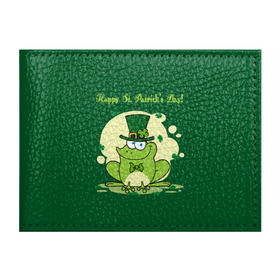 Обложка для студенческого билета с принтом Ирландия в Белгороде, натуральная кожа | Размер: 11*8 см; Печать на всей внешней стороне | Тематика изображения на принте: clover | frog | green | happy st. patricks day | ireland | irish | moon | день святого патрика | зелёная | ирландец | ирландия | клевер | луна | лягушка | счастливый | шляпа