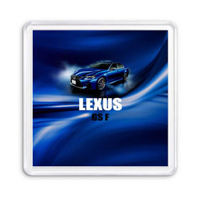 Магнит 55*55 с принтом Lexus GS F в Белгороде, Пластик | Размер: 65*65 мм; Размер печати: 55*55 мм | Тематика изображения на принте: gs f | lexus | авто | автомобиль | лексус | машина | спорткар | тачка